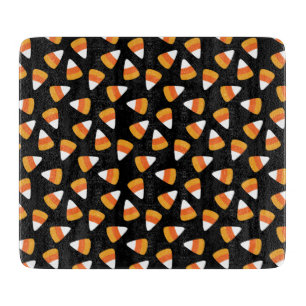 Planche À Découper Candy Corn Halloween noir et orange