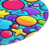Planche À Découper Candyland abstrait vibrant (Coin)