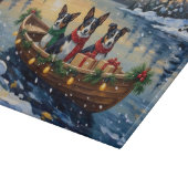 Planche À Découper Cane Corso Noël Bateau Fêtes (Coin)