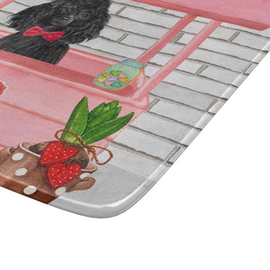 Planche À Découper caniche Chien Valentine's Day Kissing Booth (Coin)