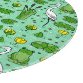 Planche À Découper Cannes, hérons, lis : essaim vintage. (Coin)