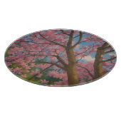 Planche À Découper Canopée de printemps - Arbre en fleurs et peinture (Coin)
