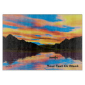 Planche À Découper Canot Sur Sunset Lake (Devant)