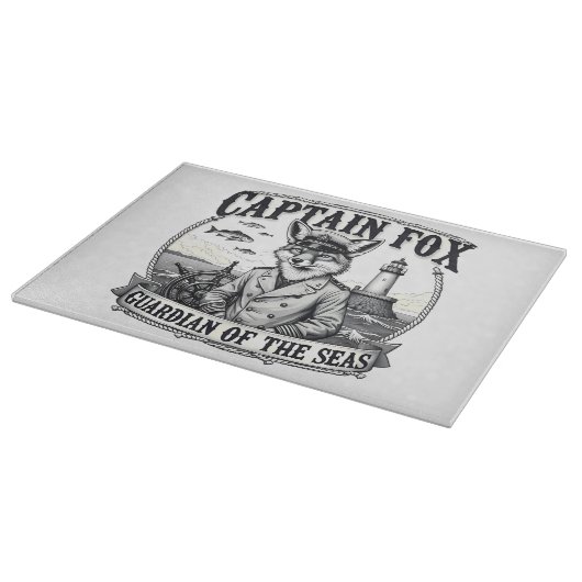 Planche À Découper Captain Fox Guardian of Seas Nautical Design (Coin)