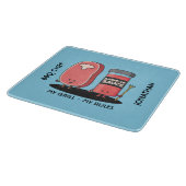 Planche À Découper Caractères caricaturaux Steak & Sauce Chef barbecu (Coin)