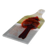 Planche À Découper Cardinal avec le visiteur du poème de ciel (Coin)