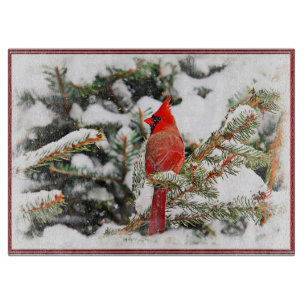 Planche À Découper Cardinal dans un pin