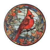 Planche À Découper Cardinal en verre tendu (Devant)