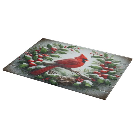 Planche À Découper Cardinal Nest Holiday Cutting Board (Coin)
