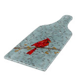 Planche À Découper Cardinal rouge, l'oiseau de Noël (Coin)