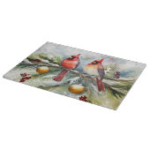 Planche À Découper Cardinaux de Noël (Coin)