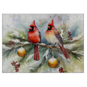 Planche À Découper Cardinaux de Noël (Devant)