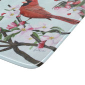 Planche À Découper Cardinaux et fleurs d'Apple (Coin)