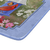 Planche À Découper Cardinaux et Rond Birdhouse Blue (Coin)