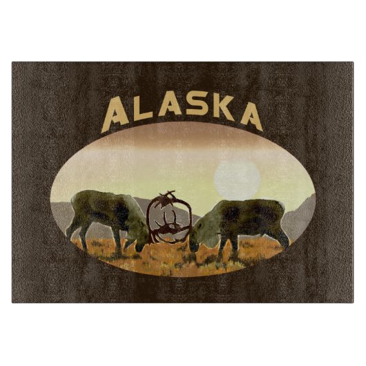 Planche À Découper Caribou Duel - Alaska (Devant)