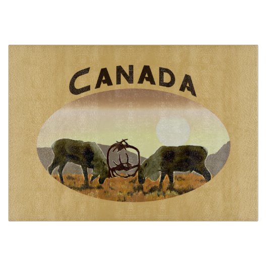 Planche À Découper Caribou Duel - Canada (Devant)