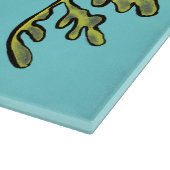 Planche À Découper Caricature amusante de dragon de mer feuillu (Coin)