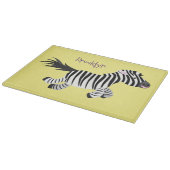 Planche À Découper Caricature amusante de zèbre (Coin)