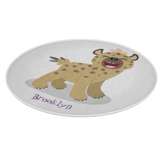 Planche À Découper Caricature amusante hyena riant illustration (Coin)