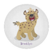 Planche À Découper Caricature amusante hyena riant illustration (Devant)