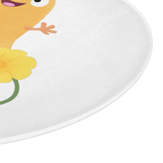 Planche À Découper Caricature citrouille gourde en beuret joyeux (Coin)