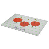 Planche À Découper Caricature de cerises rouges à sauter mûr (Coin)