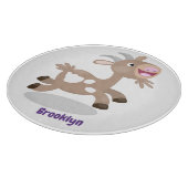 Planche À Découper Caricature de chèvre billy joyeux (Coin)