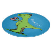 Planche À Découper Caricature de dinosaure vert t rex (Coin)