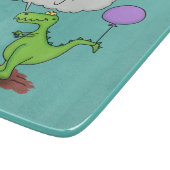 Planche À Découper Caricature de dragon dragon drôle et vert respiran (Coin)