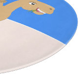 Planche À Découper Caricature de dromadaire joyeux et souriant (Coin)