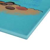 Planche À Découper Caricature de natation de Cute platypus (Coin)