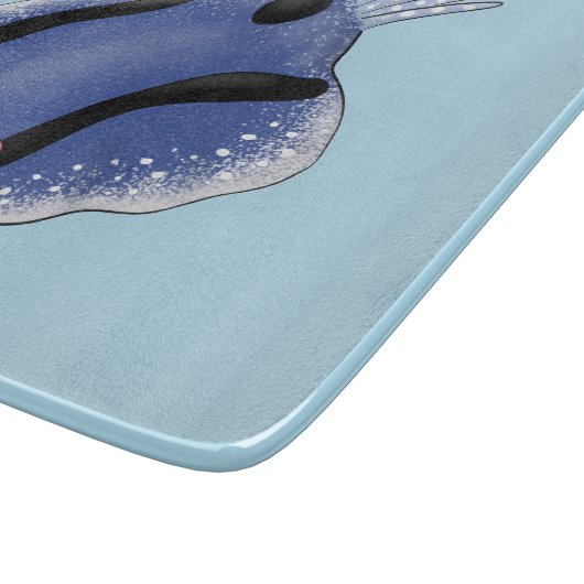 Planche À Découper Caricature de nudibranche bleu mignon (Coin)