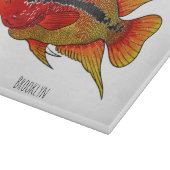 Planche À Découper Caricature de poisson cichlide à fleur (Coin)