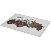 Planche À Découper Caricature de voiture classique 1920 (Coin)