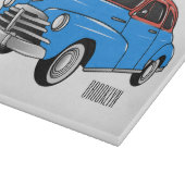 Planche À Découper Caricature de voiture classique 1948 (Coin)