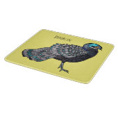 Planche À Découper Caricature d'oiseau de faisan paon de Bornéo (Coin)