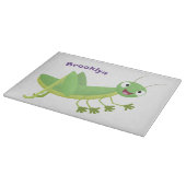 Planche À Découper Caricature d'une pâtisserie joyeux verte (Coin)