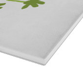 Planche À Découper Caricature d'une pâtisserie joyeux verte (Coin)