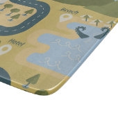 Planche À Découper Caricature élégante paysage carte de voyage (Coin)