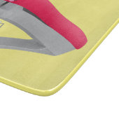 Planche À Découper Caricature en agrafeuse rouge pâle (Coin)