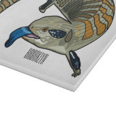 Planche À Découper Caricature en bleu (Coin)