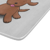 Planche À Découper Caricature pour chien de chiot joyeux (Coin)