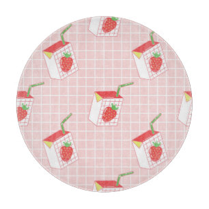 Planche À Découper Caricatures de Lait de fraise : Motif