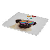 Planche À Découper Carlin Chien avec Coeurs Saint-Valentin (Coin)