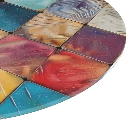 Planche À Découper Carré coloré (Coin)