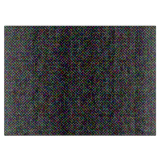 Planche À Découper carré coloré géométrique unique motif dynamique