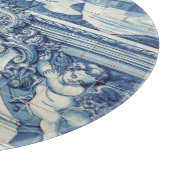 Planche À Découper Carreaux bleu portugais avec deux anges (Coin)