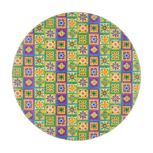 Planche À Découper Carreaux colorés (Devant)