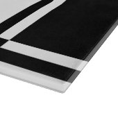 Planche À Découper Carreaux Noir et Blanc (Coin)
