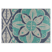 Planche À Découper Carrelage bleu Batik IV (Devant)